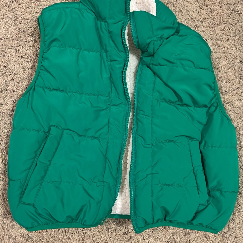 Green Puffer Vest from Local Boutique